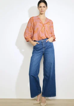 LolaLiza Wijde jeans met hoge taille- Jeans