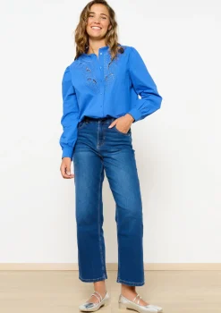 LolaLiza Wijde jeans met hoge taille- Jeans