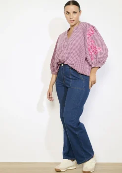 LolaLiza Wijde jeans met zakdetails- Jeans