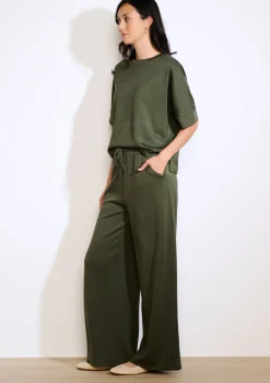 LolaLiza Wijde jersey broek- Loungewear|Broeken