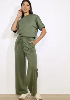 LolaLiza Wijde jersey broek- Loungewear|Co-Ord Sets