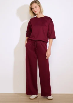 LolaLiza Wijde jersey broek- Loungewear|Broeken