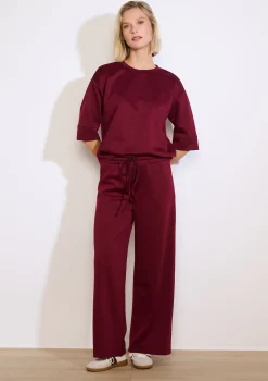 LolaLiza Wijde jersey broek- Loungewear|Broeken
