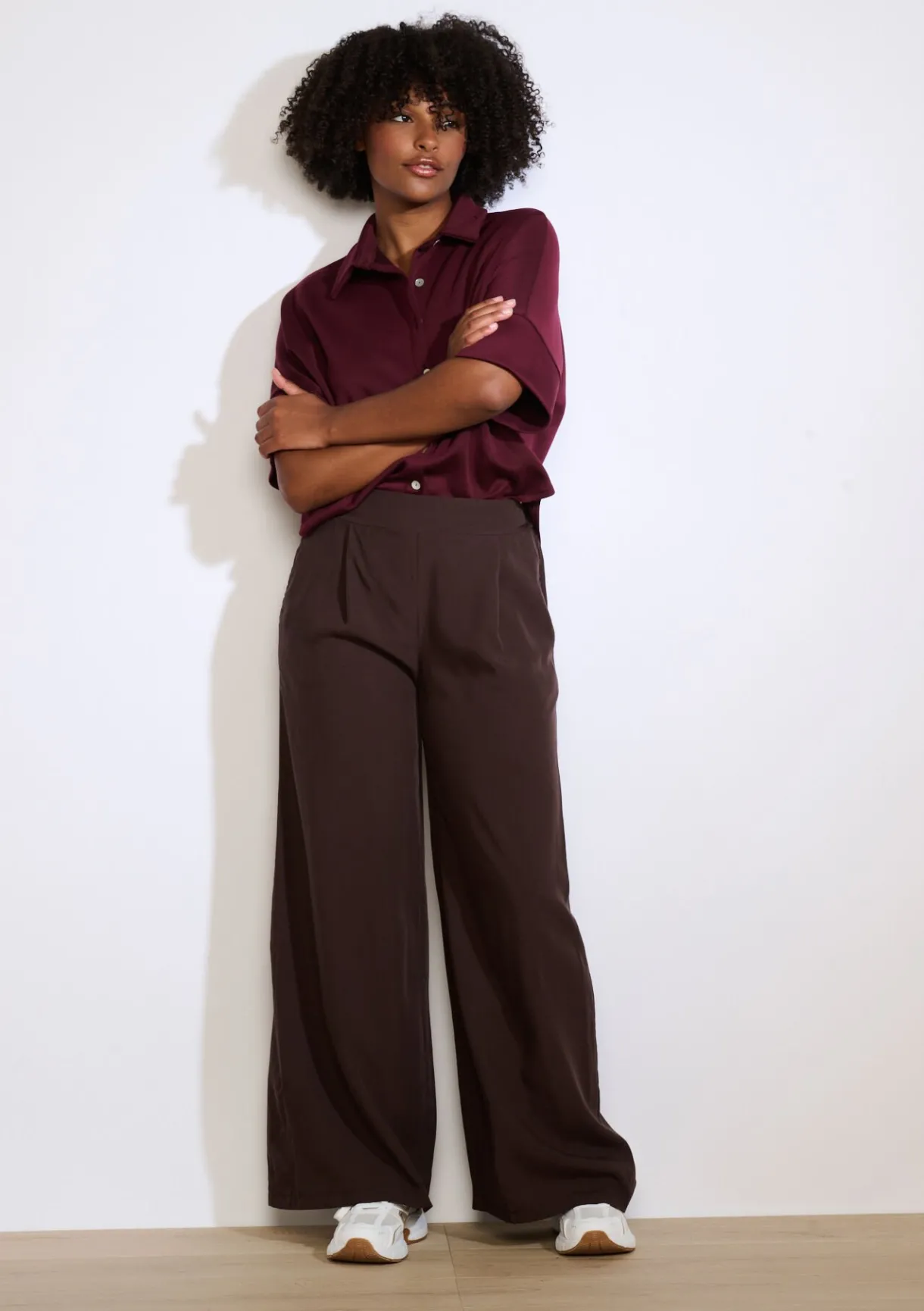 LolaLiza Wijde soepele broek- Broeken