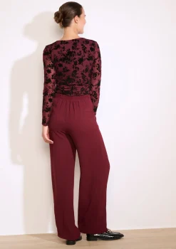 LolaLiza Wijde vloeiende broek- Broeken