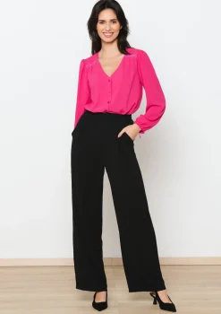 LolaLiza Wijde vloeiende broek- Broeken