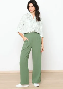 LolaLiza Wijde vloeiende broek- Broeken