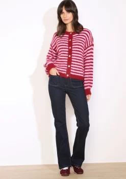 LolaLiza Zacht gestreept vest- Truien En Cardigans