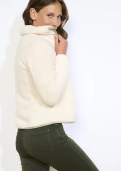 LolaLiza Zachte fleece jas met rits- Loungewear|Vesten En Blazers