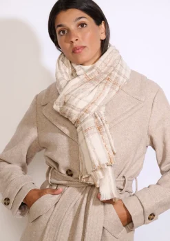 LolaLiza Zachte geruite sjaal- Accessoires