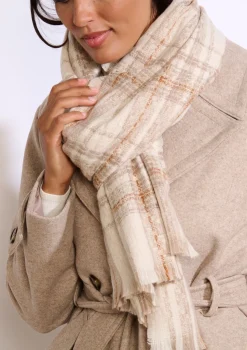 LolaLiza Zachte geruite sjaal- Accessoires
