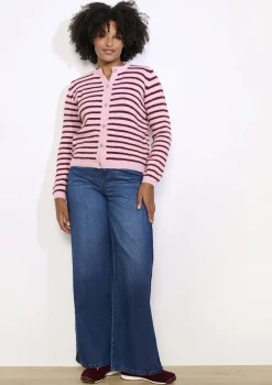 LolaLiza Zachte gestreepte cardigan- Truien En Cardigans