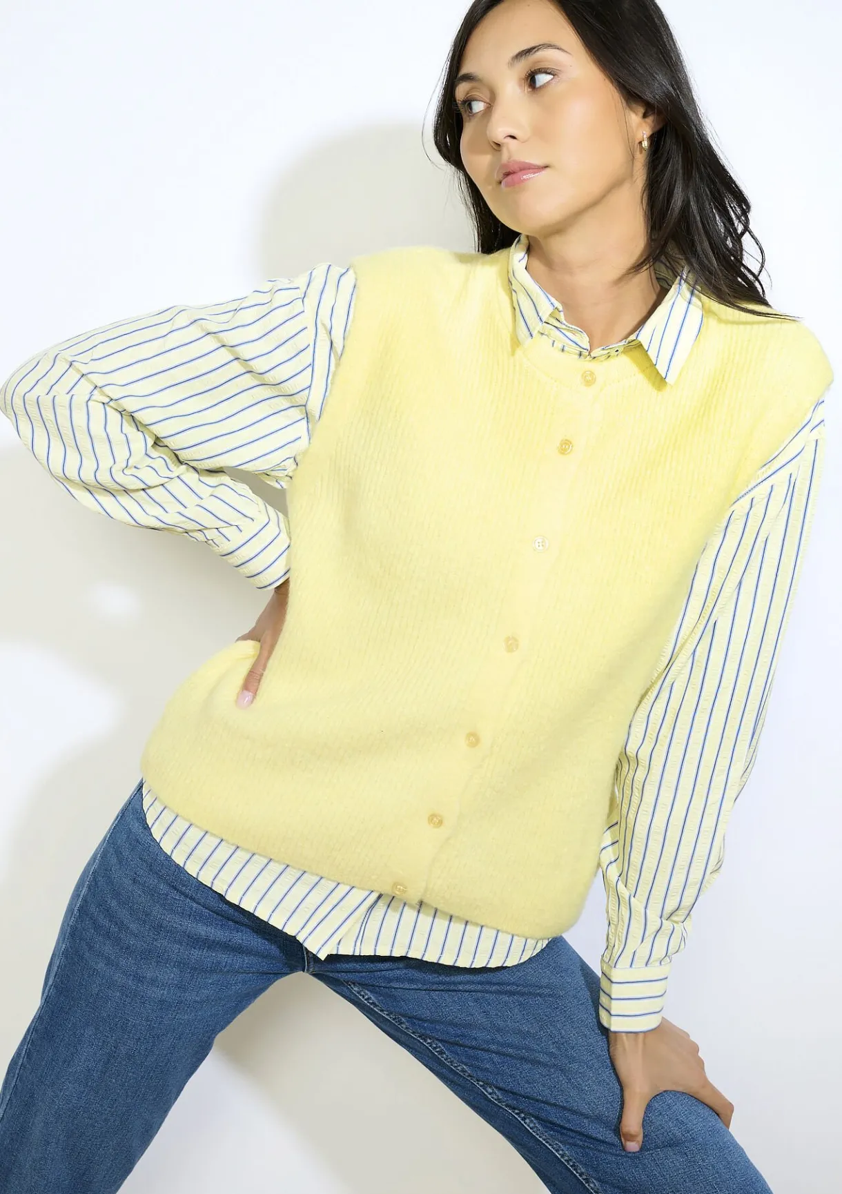 LolaLiza Zachte mouwloze gilet- Truien En Cardigans