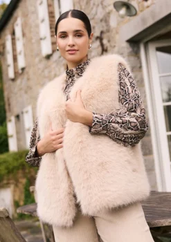 LolaLiza Zachte mouwloze gilet- Mantels En Jassen