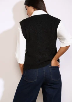 LolaLiza Zachte mouwloze trui- Truien En Cardigans