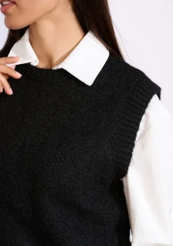 LolaLiza Zachte mouwloze trui- Truien En Cardigans