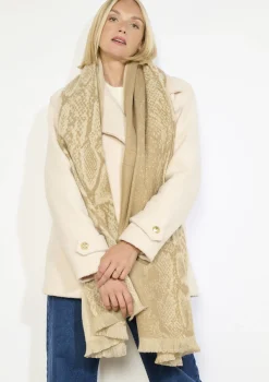 LolaLiza Zachte sjaal met pythonprint- Accessoires