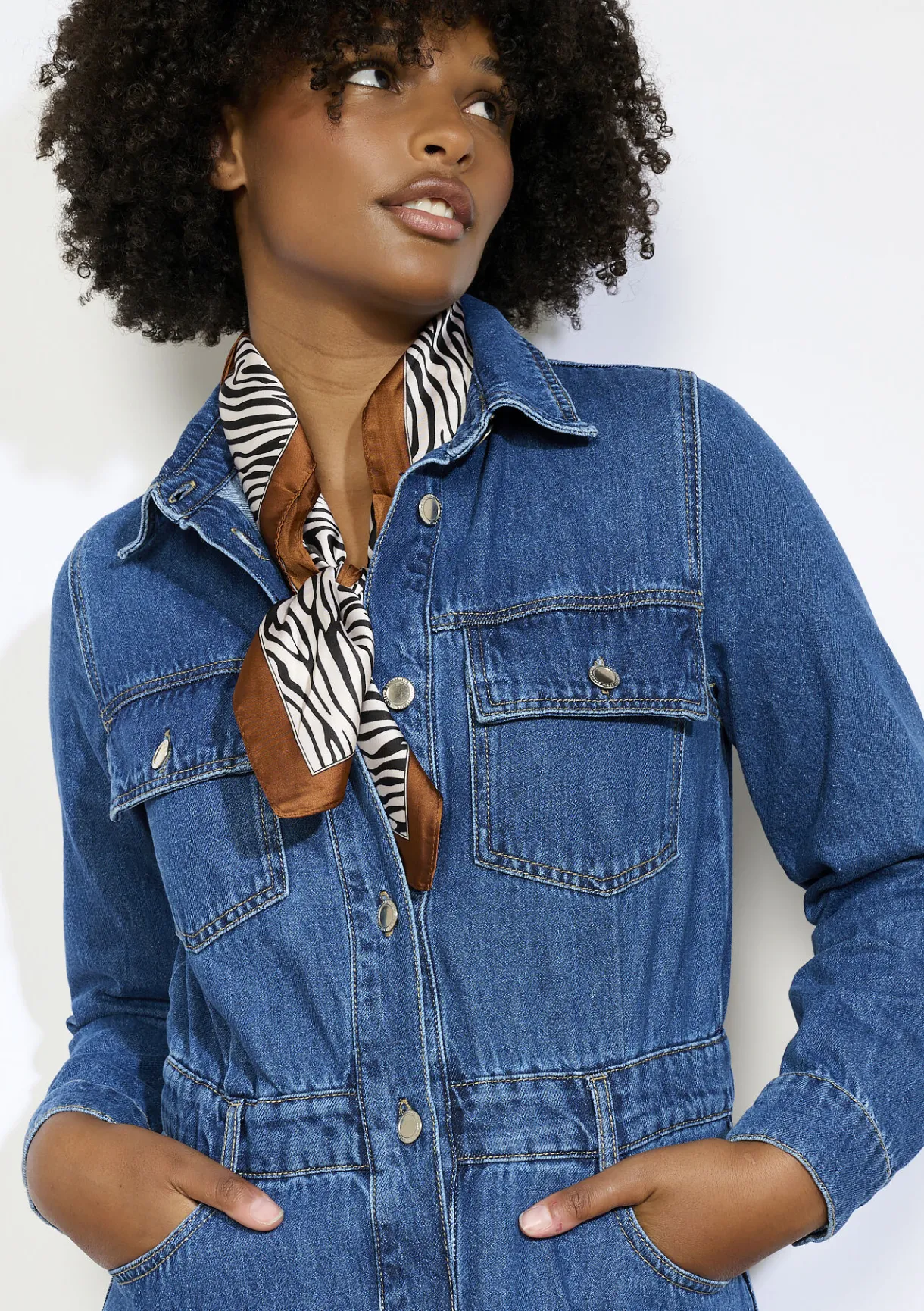 LolaLiza Zijdezachte zebrasjaal- Accessoires