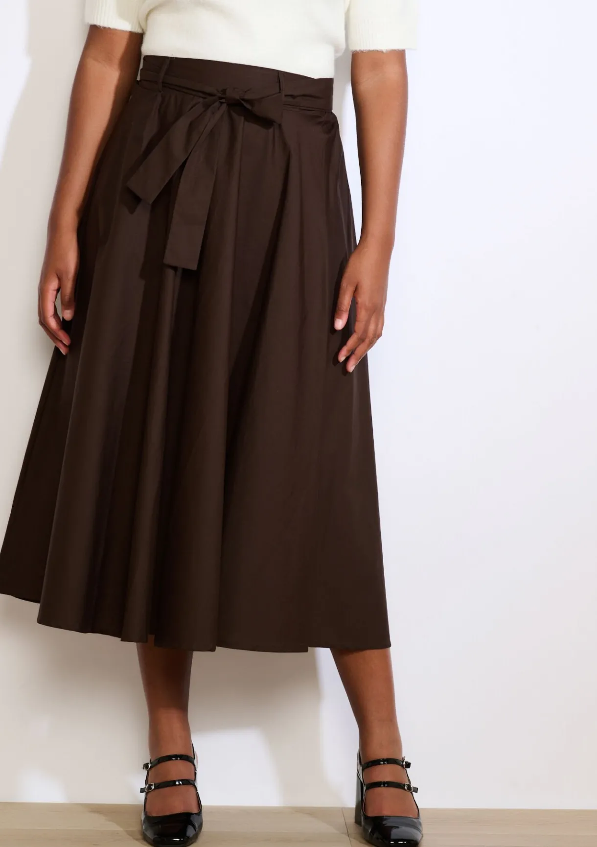 LolaLiza Zwierige midi rok met ceintuur- Rokken