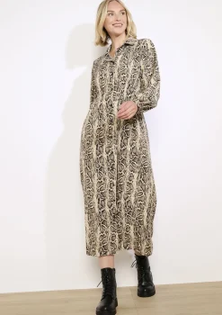 LolaLiza Zwierige midi-jurk met print- Jurken